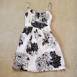 Black and White Floral Sundress